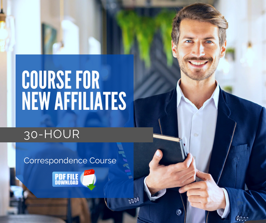 30 Hour Course for New Affiliates (Correspondence)